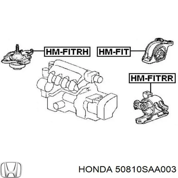 EEM2113 Kavo Parts Подушка (опора) двигуна, права задня