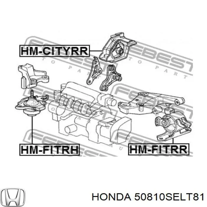 Купити 50810SELT81 Honda Задня опора двигуна