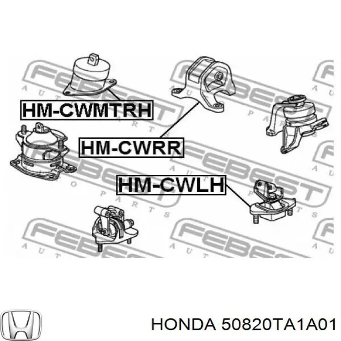 Купити 50820TA1A01 Honda Подушка (опора) двигуна, права