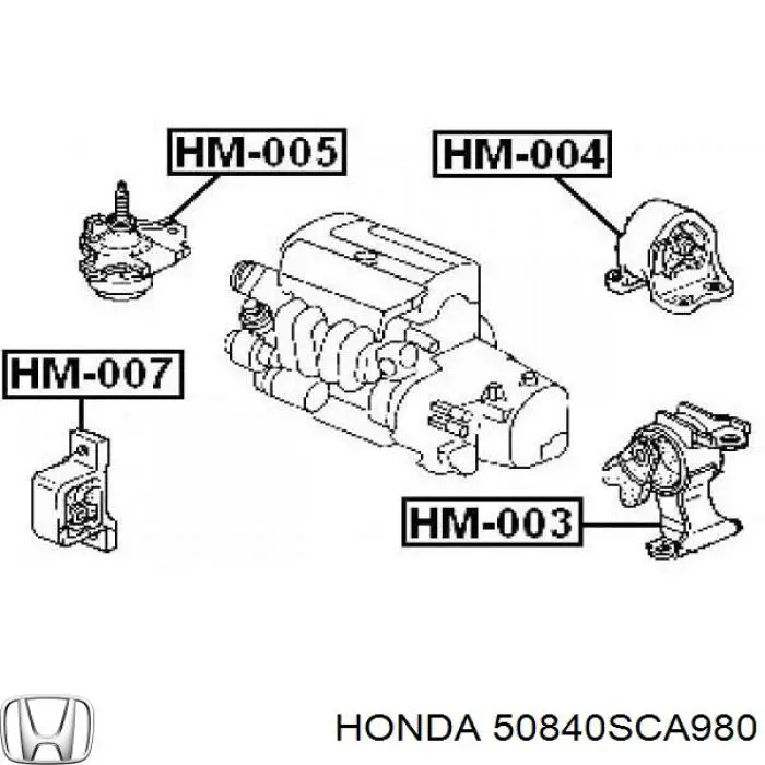 Купити 50840SCA980 Honda Подушка двигуна передня