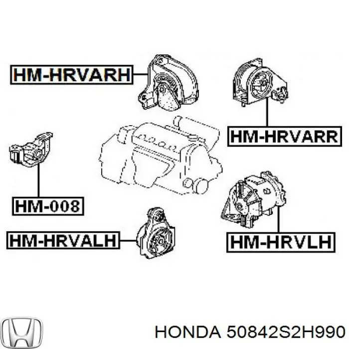 50842S2H990 Honda Ліва опора двигуна