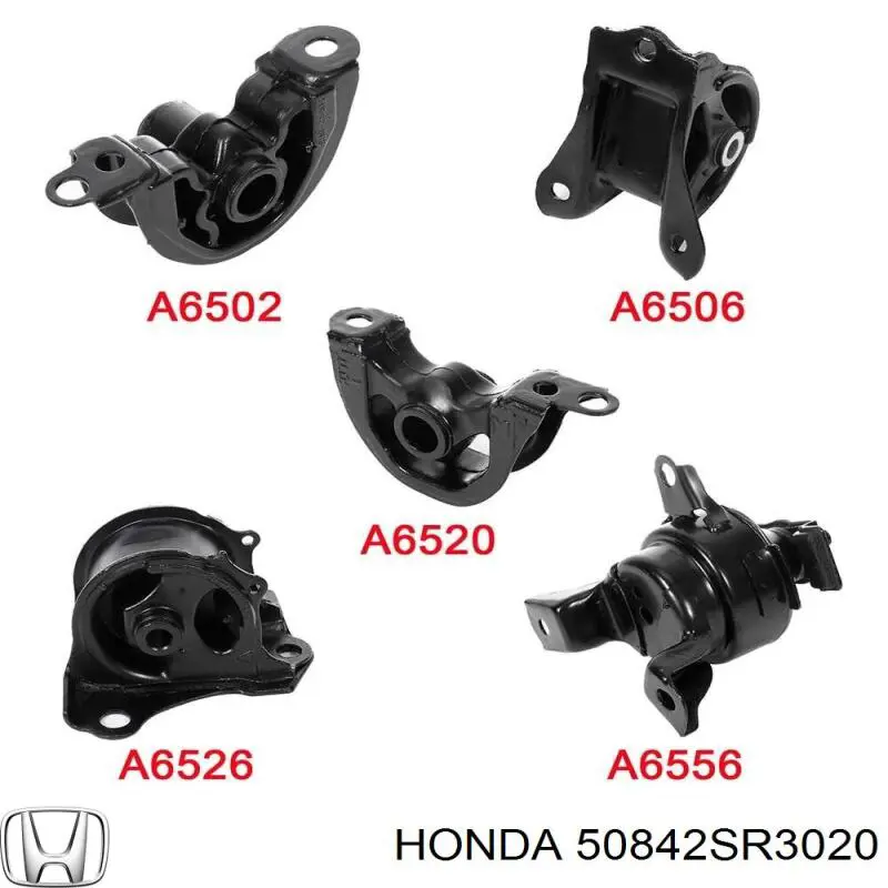 Купити 50842SR3020 Honda Подушка (опора) двигуна, ліва передня
