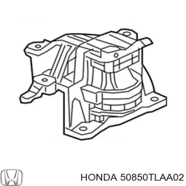 50850TLAA02 Honda подушка (опора двигуна, ліва)