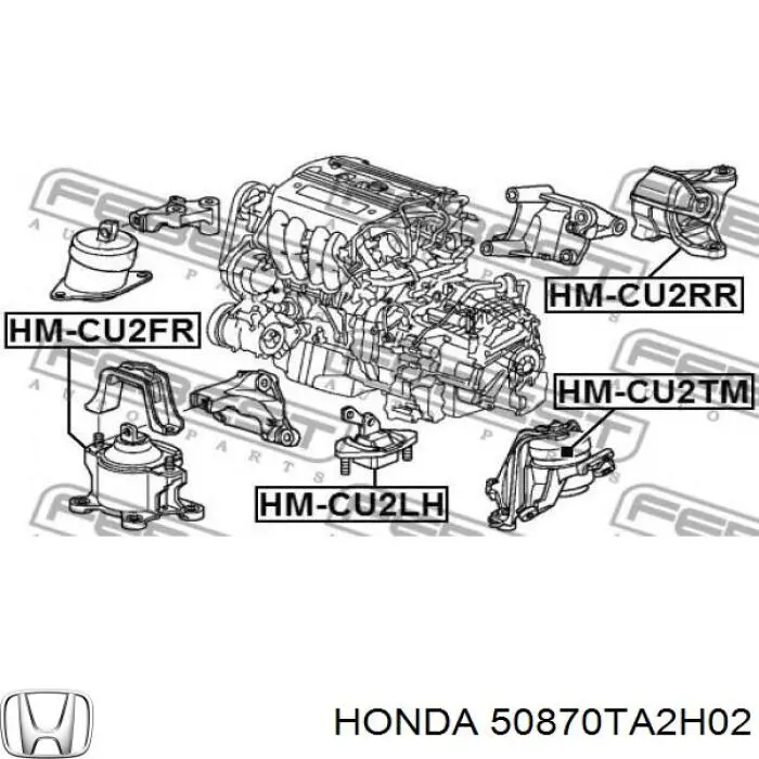 Купити 50870TA2H02 Honda Подушка (опора) двигуна, ліва