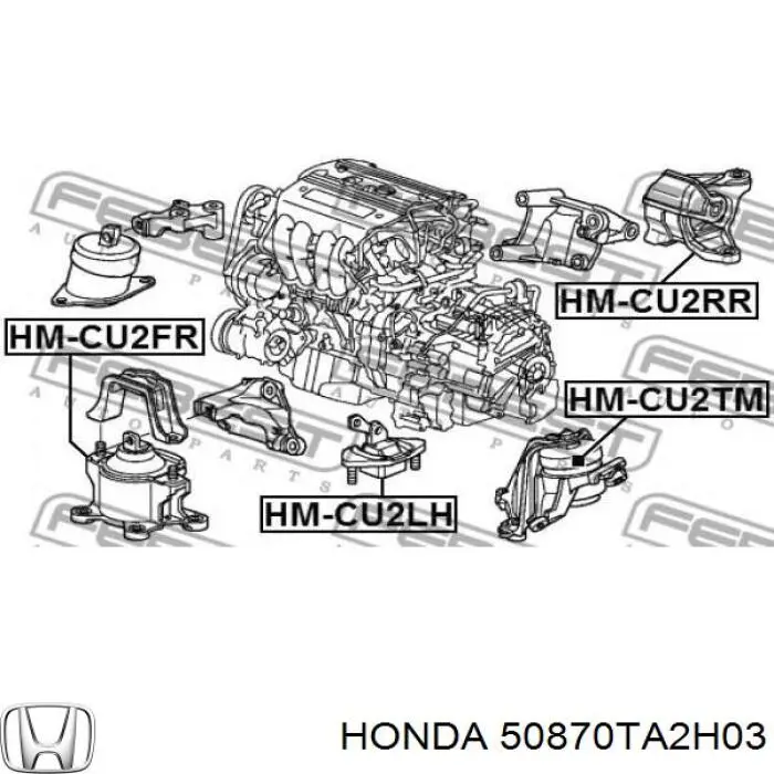 50870TA2H03 Honda Ліва опора двигуна