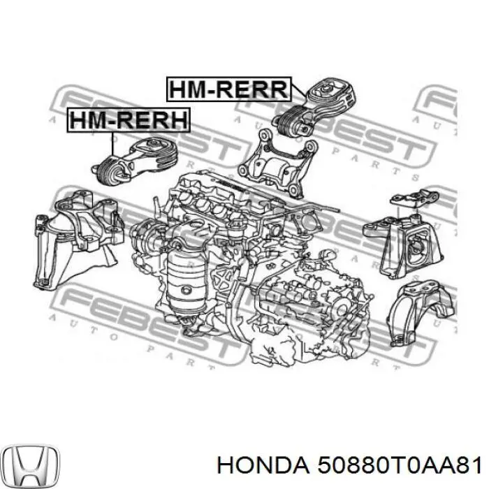 Подушка двигуна задня ST50880T0AA81 SAT