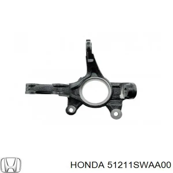 51211SWAA00 Honda цапфа - поворотний кулак передній, правий