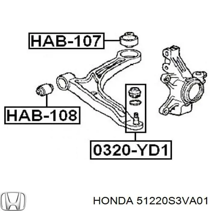 Кульова опора на Honda Pilot 