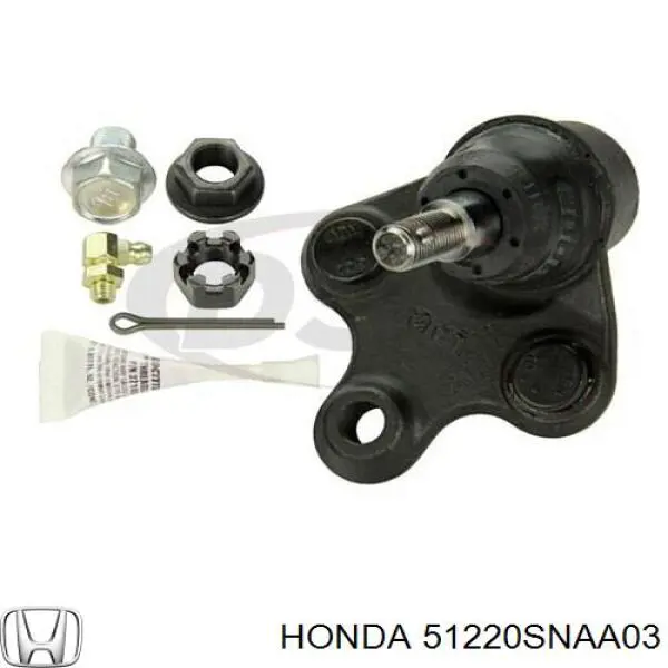 Кульова опора, нижня, права Honda 51220SNAA03 ціна, від 17.48 USD