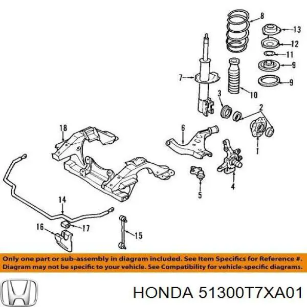 Купити 51300T7XA01 Honda 
