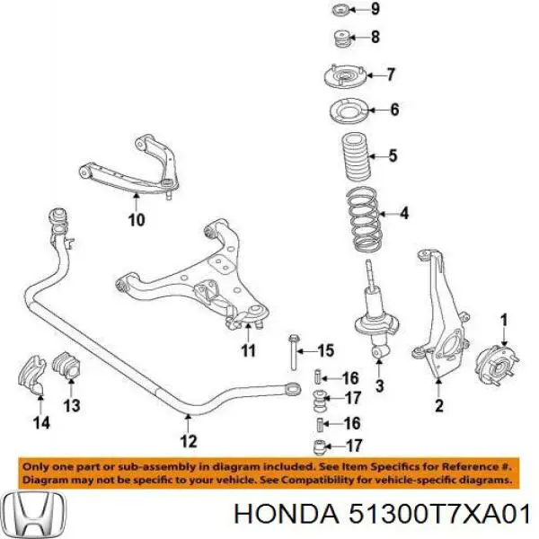  Honda 51300T7XA01 ціна, від 102.03 USD