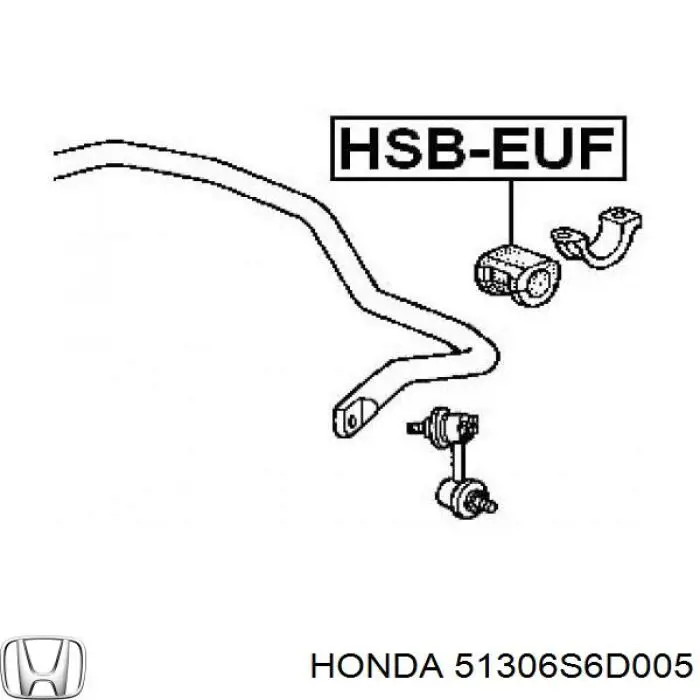 Подушка стабілізатора Honda 51306S6D005 ціна, від 2.23 USD