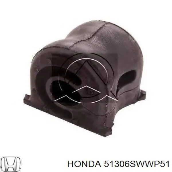 Втулка стабілізатора переднього, права Honda 51306SWWP51 ціна, від 6.90 USD