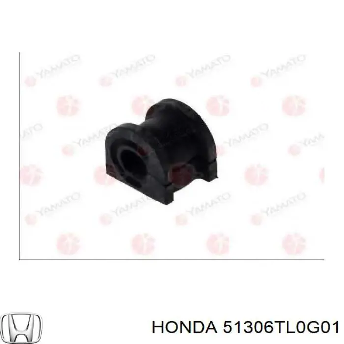 51306TL0G01 Honda Втулка стабілізатора переднього, права