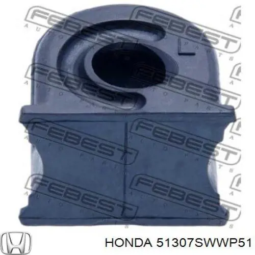 Втулка стабілізатора переднього, ліва Honda 51307SWWP51 ціна, від 6.81 USD
