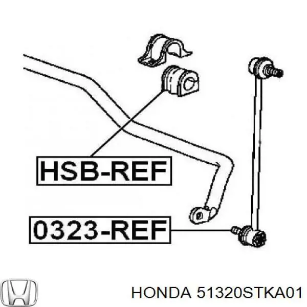 Стійка переднього стабілізатора Honda 51320STKA01