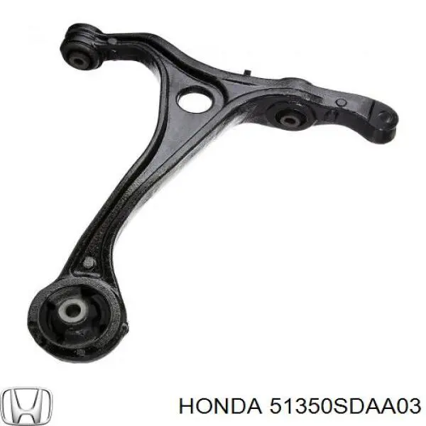 51350SDAA03 Honda Важіль передньої підвіски нижній, правий