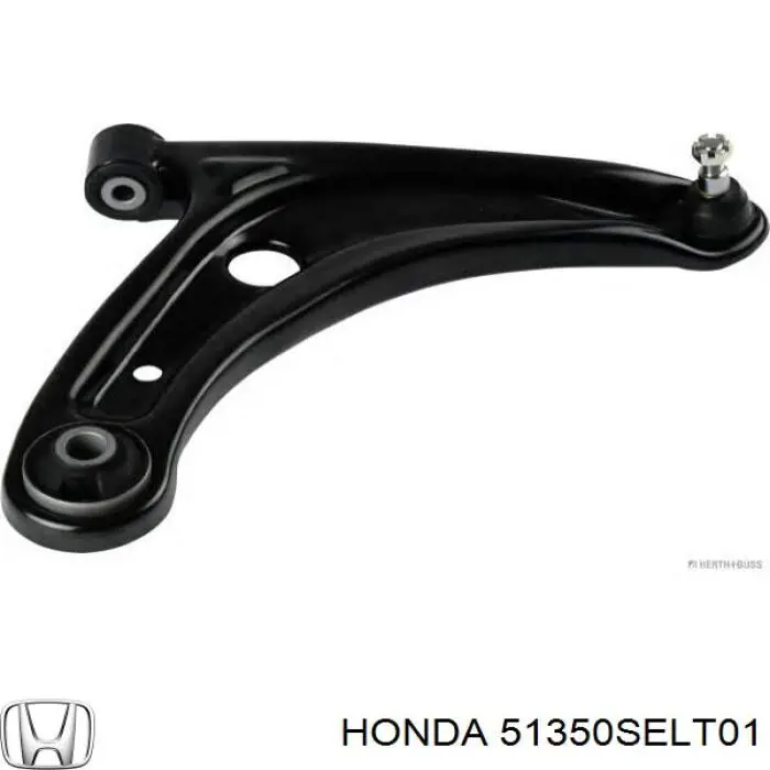 51350SELT01 Honda Важіль передньої підвіски нижній, правий