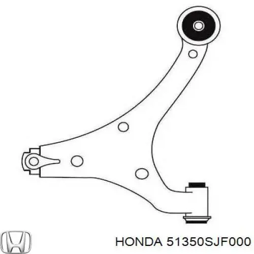 Купити 51350SJF000 Honda Важіль передньої підвіски нижній, правий