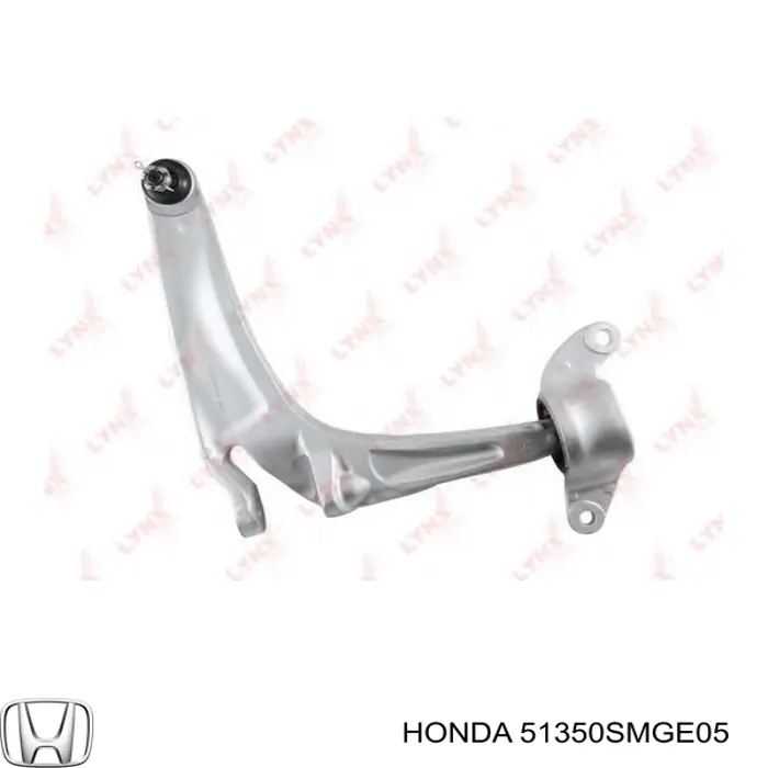 Важіль передньої підвіски нижній, правий 51350SMGE05 Honda
