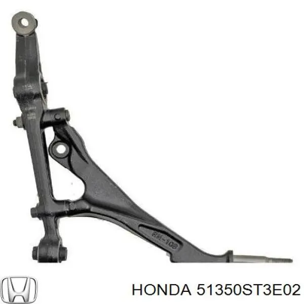 Важіль передньої підвіски нижній, правий 51350ST3E02 Honda