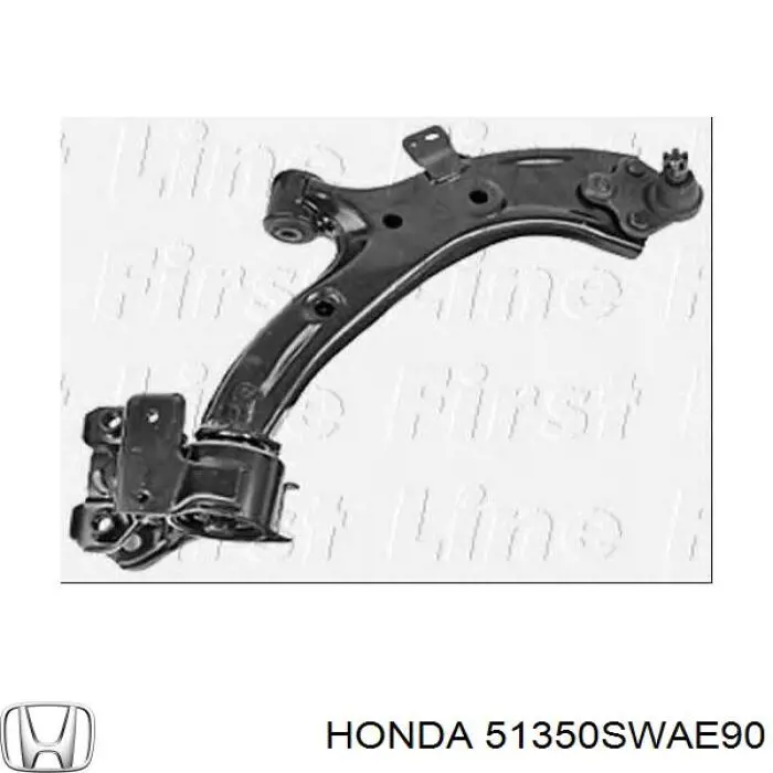 Важіль передньої підвіски нижній, правий Honda 51350SWAE90 ціна, від 152.03 USD