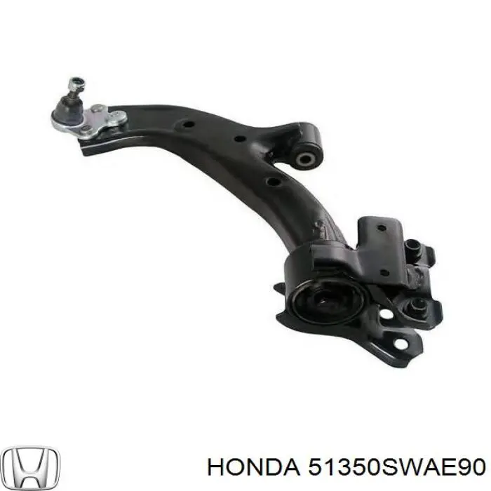 51350SWAE90 Honda Важіль передньої підвіски нижній, правий