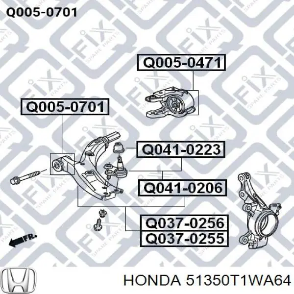  Honda 51350T1WA64 ціна, від 141.08 USD