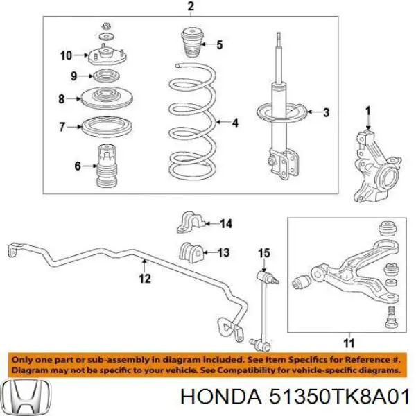  Honda 51350TK8A01 ціна, від 114.02 USD