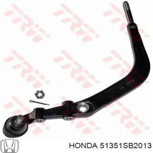 Важіль передньої підвіски нижній, правий Honda 51351SB2013 ціна, від 55.41 USD