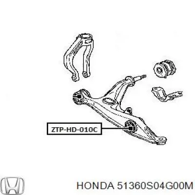 51360S04G00M Honda Сайлентблок переднього нижнього важеля