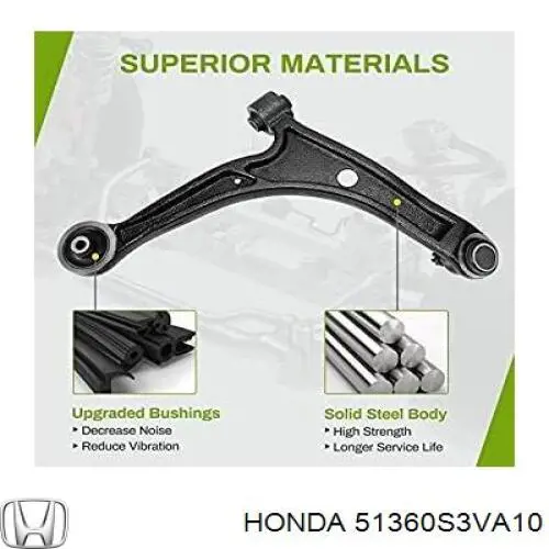 51360S3VA10 Honda Поперечний важіль