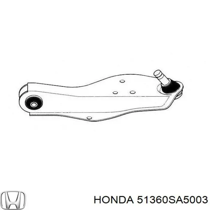 Важіль передньої підвіски нижній, лівий 51360SA5000 Honda