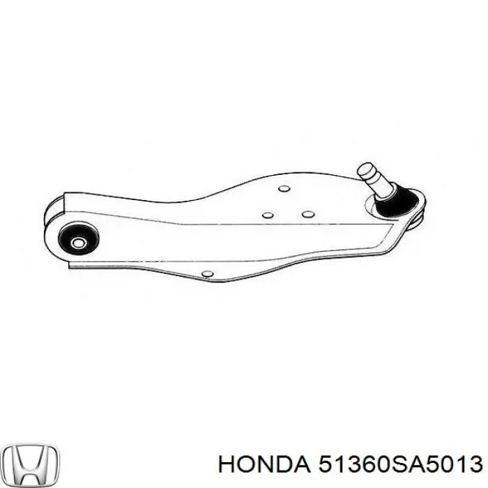 Важіль передньої підвіски нижній, лівий 51360SA5013 Honda