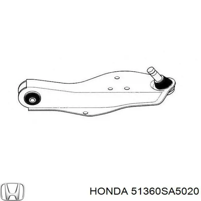51360SA5020 Honda важіль передньої підвіски нижній, лівий