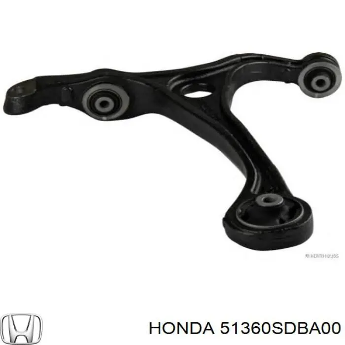 Купити 51360SDBA00 Honda Лівий важіль передній нижній підвіски