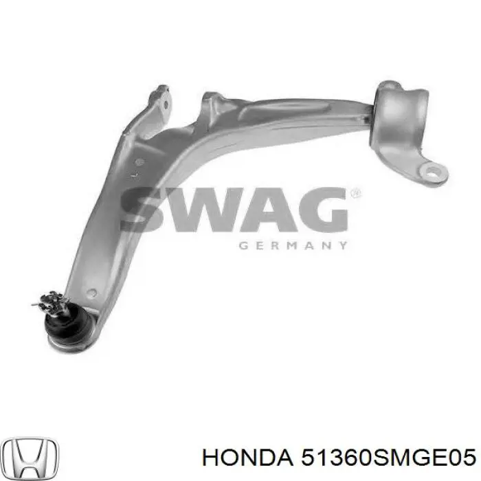 Важіль передній лівий Honda 51360SMGE05 ціна, від 125.92 USD