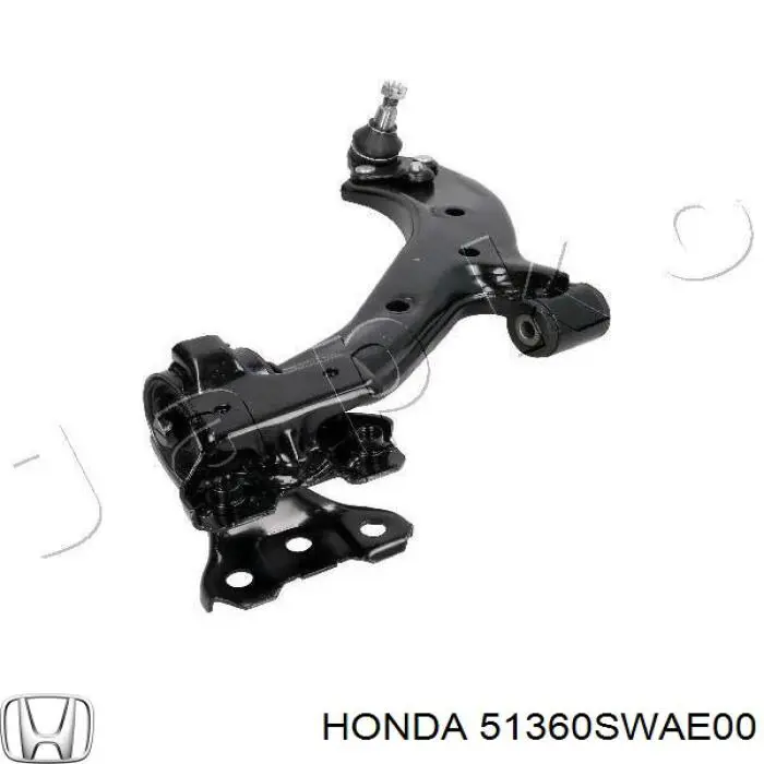 Важіль передньої підвіски нижній, лівий 51360SWAE00 Honda