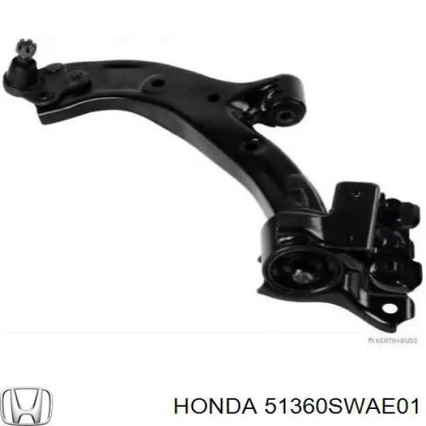 Купити 51360SWAE01 Honda Лівий важіль передній нижній підвіски