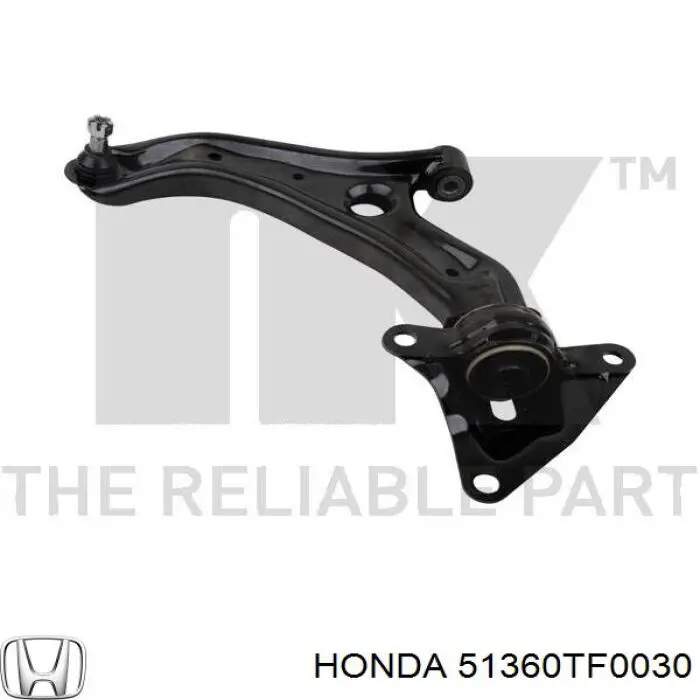 Важіль передній лівий Honda 51360TF0030 ціна, від 44.34 USD
