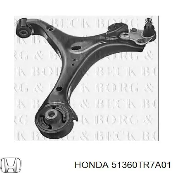 Важіль передній лівий Honda 51360TR7A01 ціна, від 54.33 USD