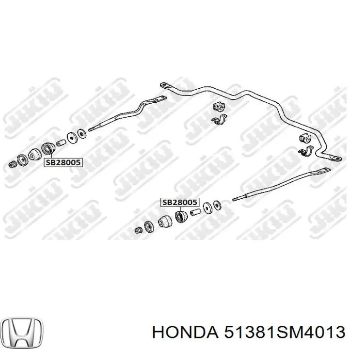 Купити 51381SM4013 Honda Втулка передньої радіальної тяги, ком-кт