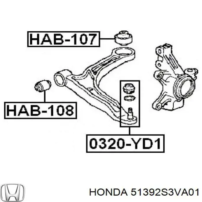  51392S3VA01 Honda