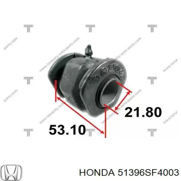 51396SF4003 Honda Сайлентблок переднього нижнього важеля