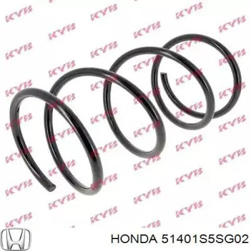 Купити 51401S5SG02 Honda Гвинтова пружина підвіска