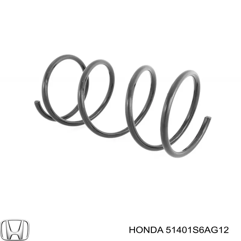 Пружина передня 51401S6AG12 Honda