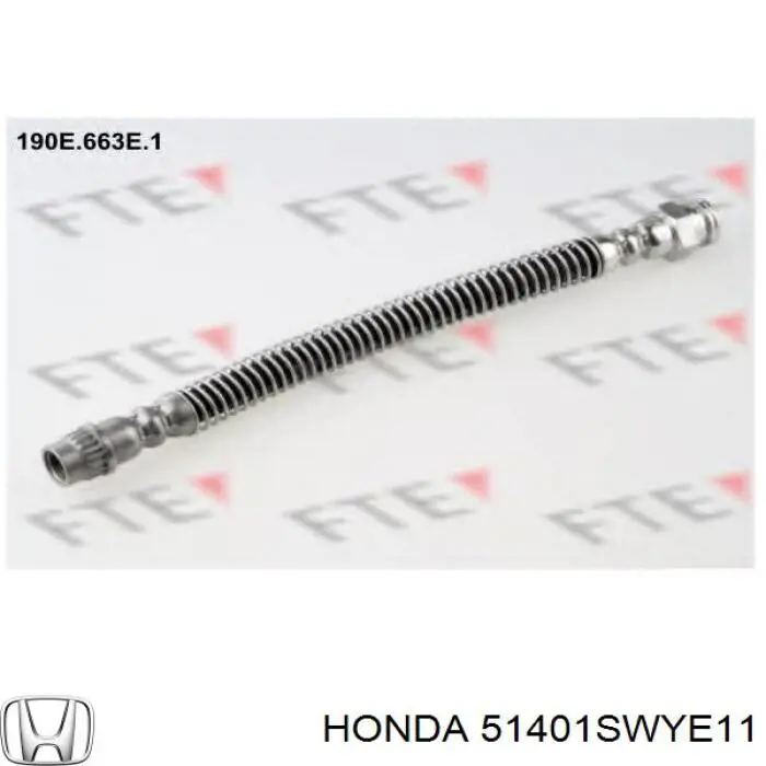 Пружина передня, права 51401SWYE11 Honda