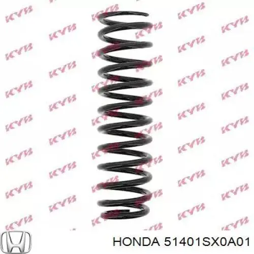 51401SX0A01 Honda Пружина амортизатора передняя