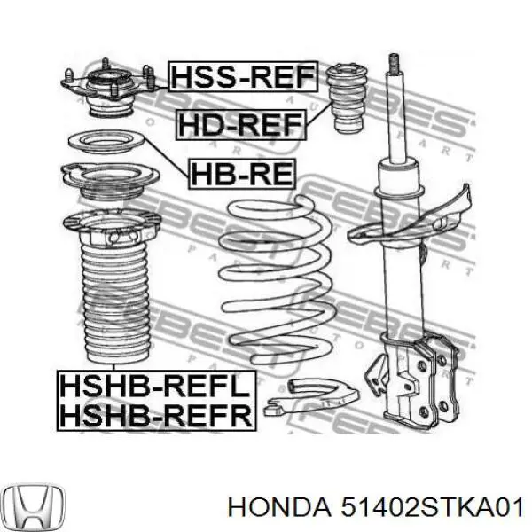 51402STKA01 Honda пильник амортизатора переднього