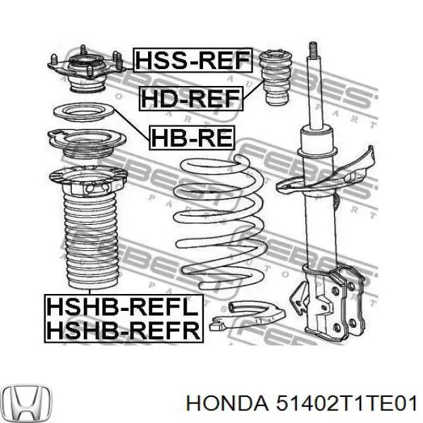 51402T1TE01 Honda пильник амортизатора переднього